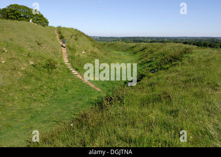 Badbury Rings, eine Wallburg der Eisenzeit im Osten Dorset, gebaut vor etwa 2200 Jahren südlichen England, England, UK, Europa Stockfoto