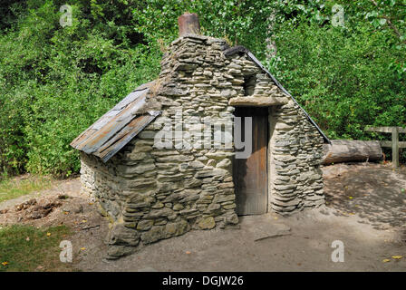 Gold Digger Hütte, historische chinesische Siedlung, Arrowtown, Südinsel, Neuseeland Stockfoto