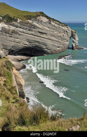 Cape Farewell, der nördlichste Punkt der Südinsel, Neuseeland Stockfoto