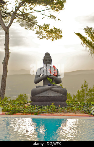 Buddha Haus, das Haus ein Fasten und schönen Ruhestand in den Bergen von San Juan, Ibiza, Spanien Stockfoto