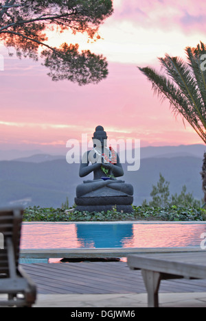 Buddha Haus, das Haus ein Fasten und schönen Ruhestand in den Bergen von San Miquel, Ibiza, Spanien Stockfoto