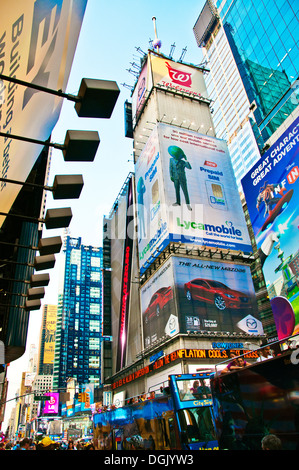 Times Square nächtliche New York City Stockfoto