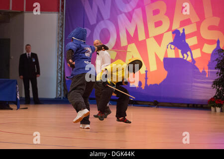 St. Petersburg, Russland. 22. Oktober 2013. 22. Oktober 2013, St.Petersburg. Zweiten Weltkrieg Combat Spiele. Savate. Endgültige Gutschrift: Andrew Shlykoff/Alamy Live-Nachrichten Stockfoto