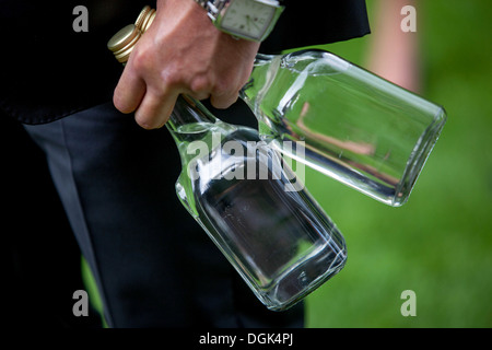 Plum brandy, Slivovice beliebtes alkoholisches Getränk Prag Tschechische Republik Stockfoto