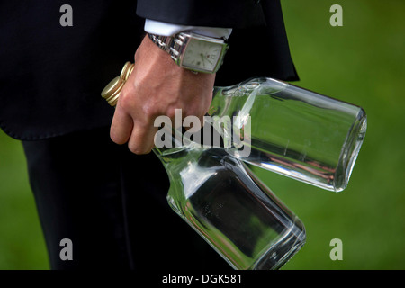Plum brandy, Slivovice beliebtes alkoholisches Getränk Prag Tschechische Republik Stockfoto
