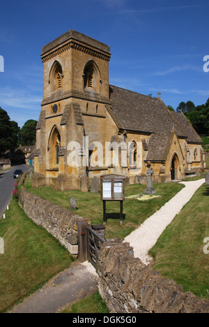 St. Barnabas Church in Snowshill, einem schönen Cotswolds Dorf in Gloucestershire UK Stockfoto