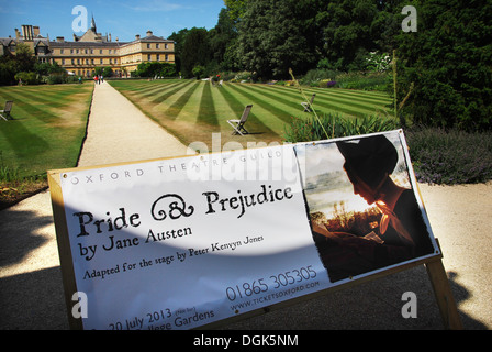 Open-Air-Theater, Trinity College Oxford Vereinigtes Königreich Stockfoto