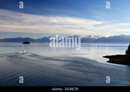 Ein Blick aus eisig Straits Point in Alaska. Stockfoto