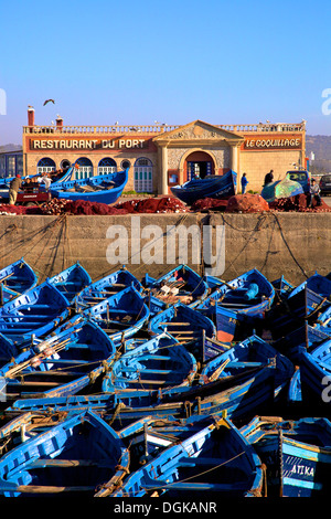 Hafen von Essaouira, Marokko, Nordafrika Stockfoto