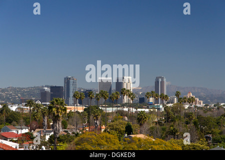 Century City Skyline aus Entfernung, Los Angeles, Kalifornien Stockfoto