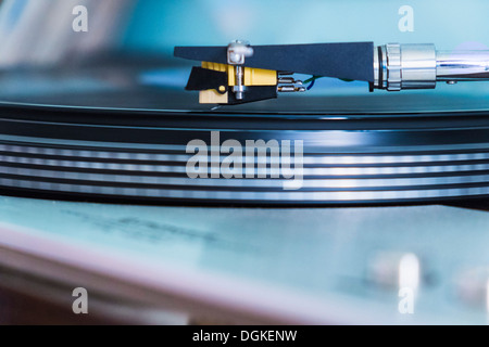 Nahaufnahme des Drehtellers Stockfoto