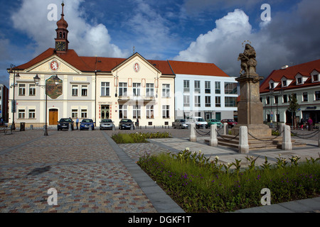 Brandýs Nad Labem quadratisch, Kleinstadt in der Nähe von Prag, Tschechische Republik Stockfoto