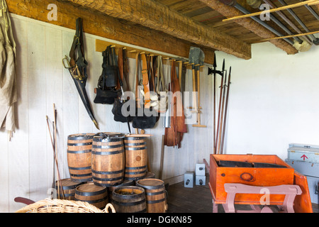 Speichern Sie Lagerraum Gun Powder von Fort Frederick, Maryland als in Französisch Indianer; Amerikanischer revolutionärer Krieg von Unabhängigkeit Stockfoto