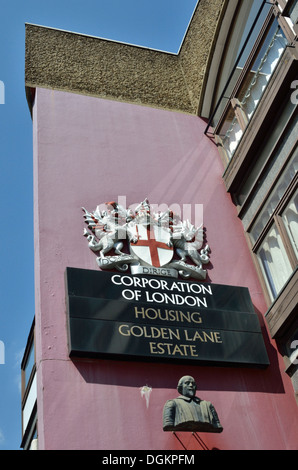 Die Corporation of London Golden Lane Estate. Stockfoto