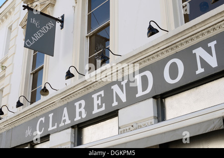 Der ehemalige Clarendon Pub. Stockfoto