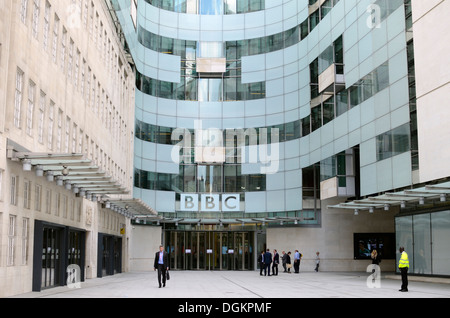 BBC Broadcasting House neue Ostflügel am Portland Place. Stockfoto