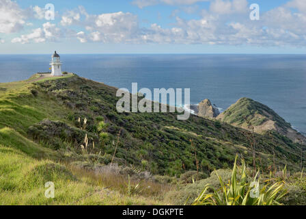 Cape Reinga mit Leuchtturm, Nordinsel, Neuseeland Stockfoto