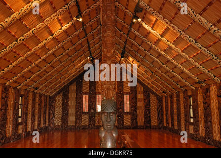 Maori Meeting House, Waitangi Treaty Grounds, Waitangi, Nordinsel, Neuseeland Stockfoto