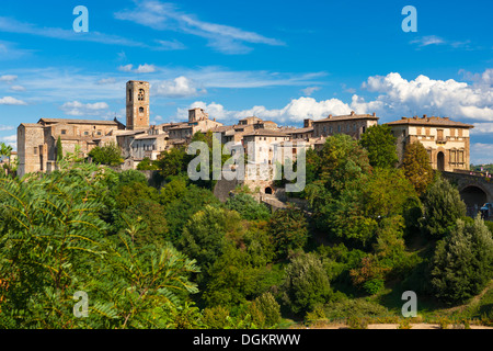 Ein Blick in Richtung Colle di Val d ' Elsa. Stockfoto