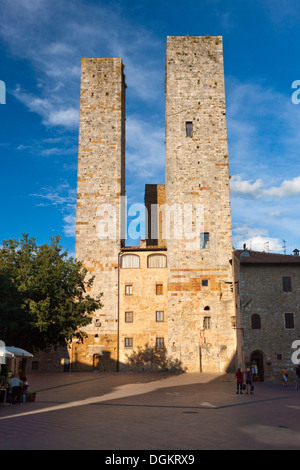 Türme in San Gimignano. Stockfoto