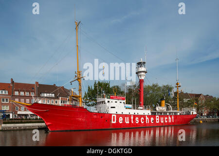 Museumsschiff "Deutsche Bucht", Emden, Ratsdelft, Ostfriesland, Niedersachsen Stockfoto