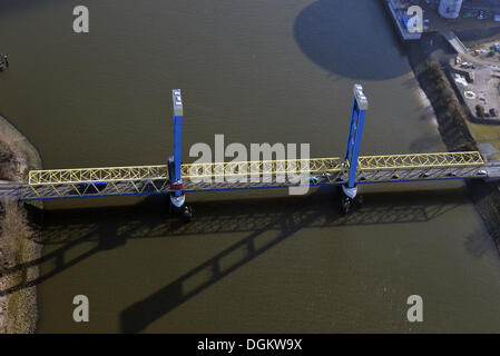 Luftaufnahme, Kattwyk-Brücke über die Stillhorn Fluss, Hamburg, Hamburg, Deutschland Stockfoto