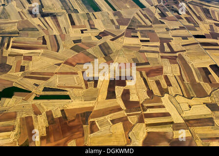 Luftbild, kastilischen Landschaft, Soria, Kastilien und León, Spanien Stockfoto