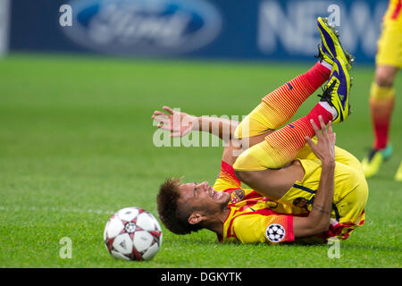 Mailand, Italien. 22. Oktober 2013. Neymar (Barcelona) Fußball / Fußball: UEFA Champions League-Gruppe H-Match zwischen AC Milan 1-1 FC Barcelona im Stadio Giuseppe Meazza in Mailand, Italien. © Maurizio Borsari/AFLO/Alamy Live-Nachrichten Stockfoto