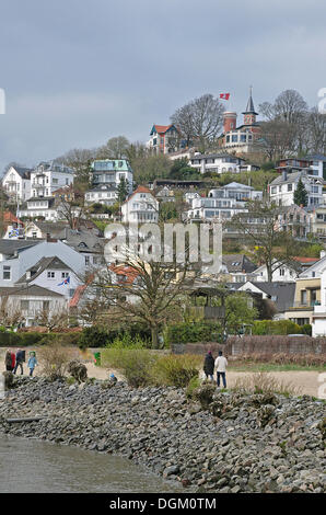 Suellberg Hügel, Stadtteil Blankenese an der Elbe, Hamburg Stockfoto