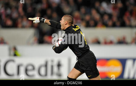 Torwart Victor Valdes, FC Barcelona Stockfoto