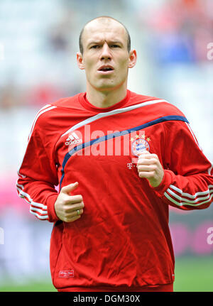 Arjen Robben, FC Bayern München, Aufwärmtraining Stockfoto