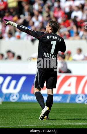 Nationaltorwart Rene Adler, Fußballverein Bayer 04 Leverkusen Stockfoto