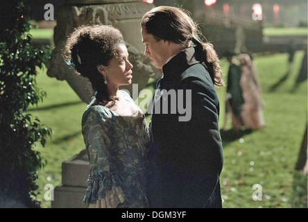 BELLE 2014 Fox Searchlight Film mit Gugu Mbatha-Raw und Sam Reid Stockfoto