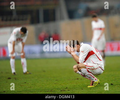 Enttäuscht Spieler, Christian Gentner, VfB Stuttgart, Fußball-Verein Stockfoto