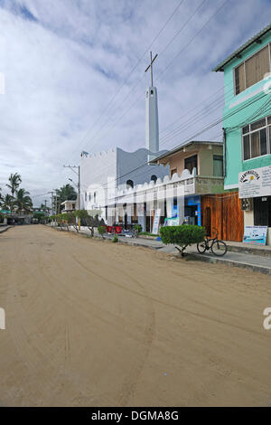 Straße in Puerto Villamil, Isabela Island, Galapagos-Inseln, Ecuador, Südamerika Stockfoto