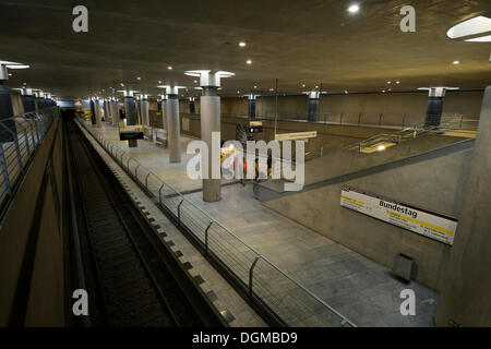 U-Bahnhof Bundestag der neue Kanzler-U-Bahn U55, Berlin Stockfoto