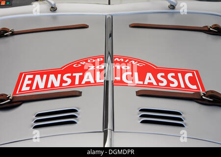 Detail der Haube, BMW 328 Coupe, Baujahr 1939, Mille Miglia original aus dem BMW Museum, Ennstal Classic 2010-Oldtimer Stockfoto