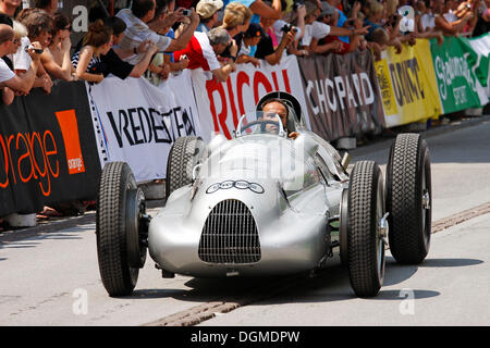 Auto Union D-Typ Grand Prix Rennwagen, Baujahr 1939, treu original Replik, Ennstal Classic 2010 Oldtimer-Rallye Stockfoto