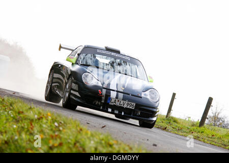 996 911 Porsche GT3 RS, Rallye Stehr Rallyesprint 2010, Hessen Stockfoto