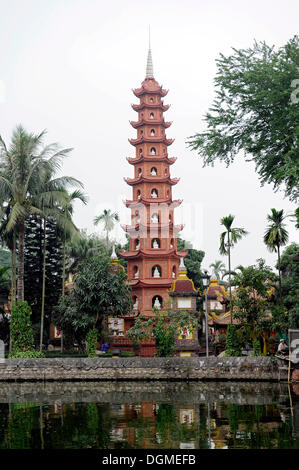 Tran Quoc Pagode, Westsee, Hanoi, Nordvietnam, Vietnam, Südostasien, Asien Stockfoto