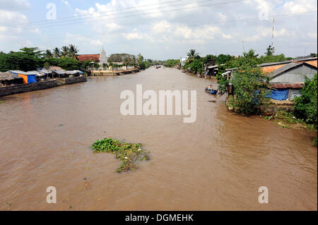 Fluss im Mekong-Delta, Vinh Long, Süd-Vietnam, Vietnam, Südostasien, Asien Stockfoto