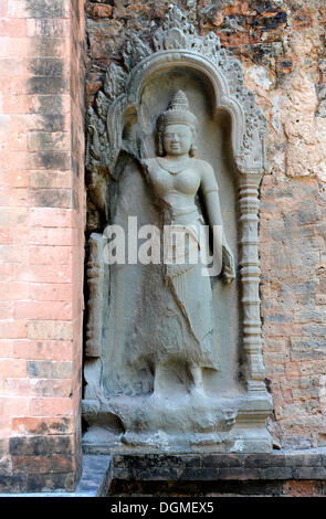 Gesagt, Tempel Preah Ko, Roluos-Gruppe, Siem Reap, Kambodscha, Südostasien, Asien Stockfoto