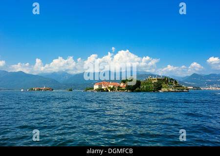 Isola Bella und Isola dei Pescatori Inseln, Borromäischen Inseln, Stresa, Lago Maggiore See, Piemont, Italien, Europa Stockfoto