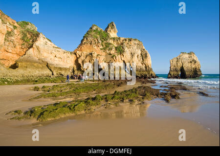 Strand Praia Dos Tres Irmãos, Alvor, Algarve, Portugal, Europa Stockfoto