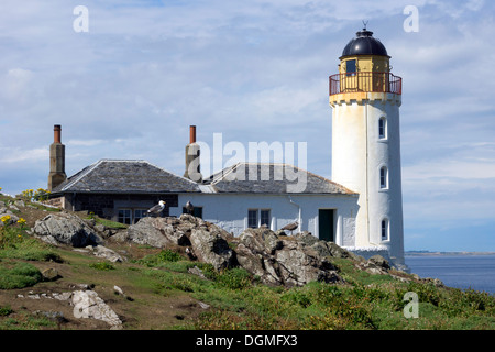 Die Low-Light auf der Isle of May im Firth of Forth, von Fife, an der Ostküste Schottlands. Stockfoto