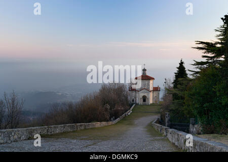 Himmelfahrt-Kapelle, Architekt Giuseppe Bernascone, Barock, 17. Jahrhundert, auf dem Pilgerweg der Sacro Monte di Varese Stockfoto