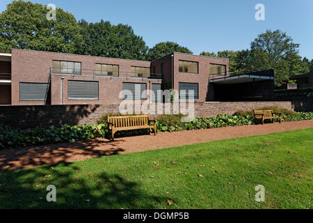 Haus Lange Museum, eine Villa, entworfen von Mies van der Rohe, Krefeld, Nordrhein-Westfalen Stockfoto