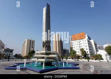 Memorial Plaza, Stadtteil Deira, Dubai, Vereinigte Arabische Emirate, Naher Osten, Asien Stockfoto