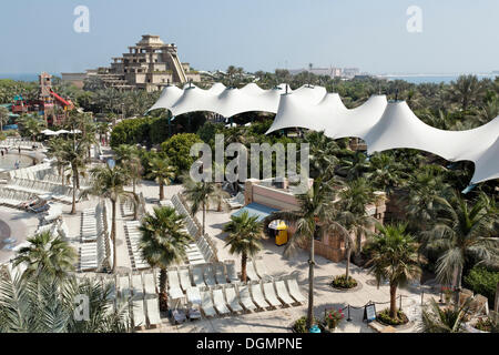 Aquaventure Freizeitpark, Hotel Atlantis, The Palm Jumeirah, Dubai, Vereinigte Arabische Emirate, Naher Osten, Asien Stockfoto