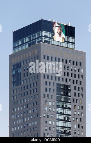 Wolkenkratzer, Währung House Residence, Dubai International Financial Centre, DIFC, Dubai, Vereinigte Arabische Emirate, Naher Osten, Asien Stockfoto